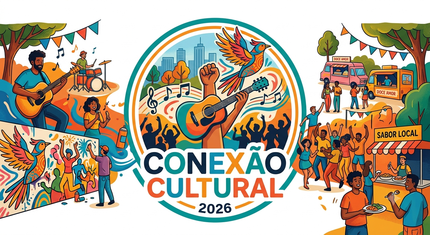 Logomarca do evento Conexão Cultural - Evento de Teste