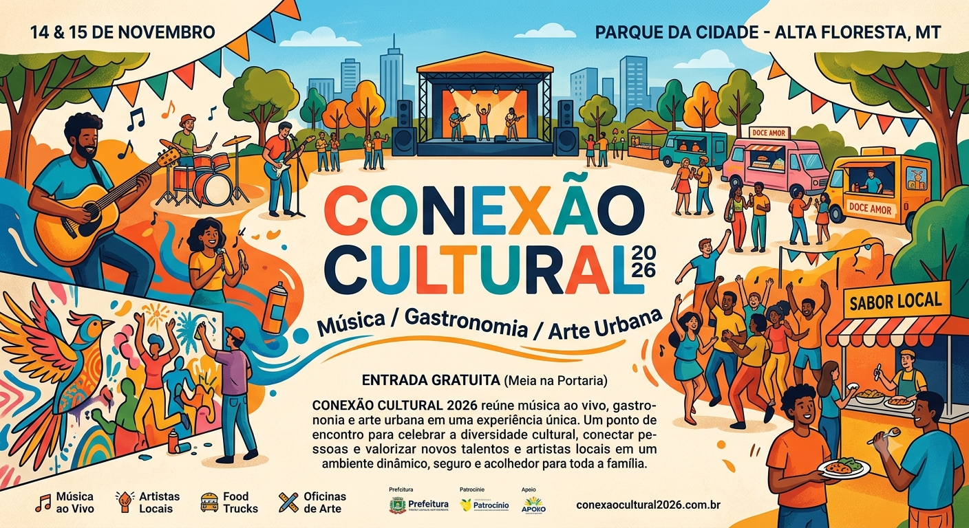Capa do evento Conexão Cultural - Evento de Teste